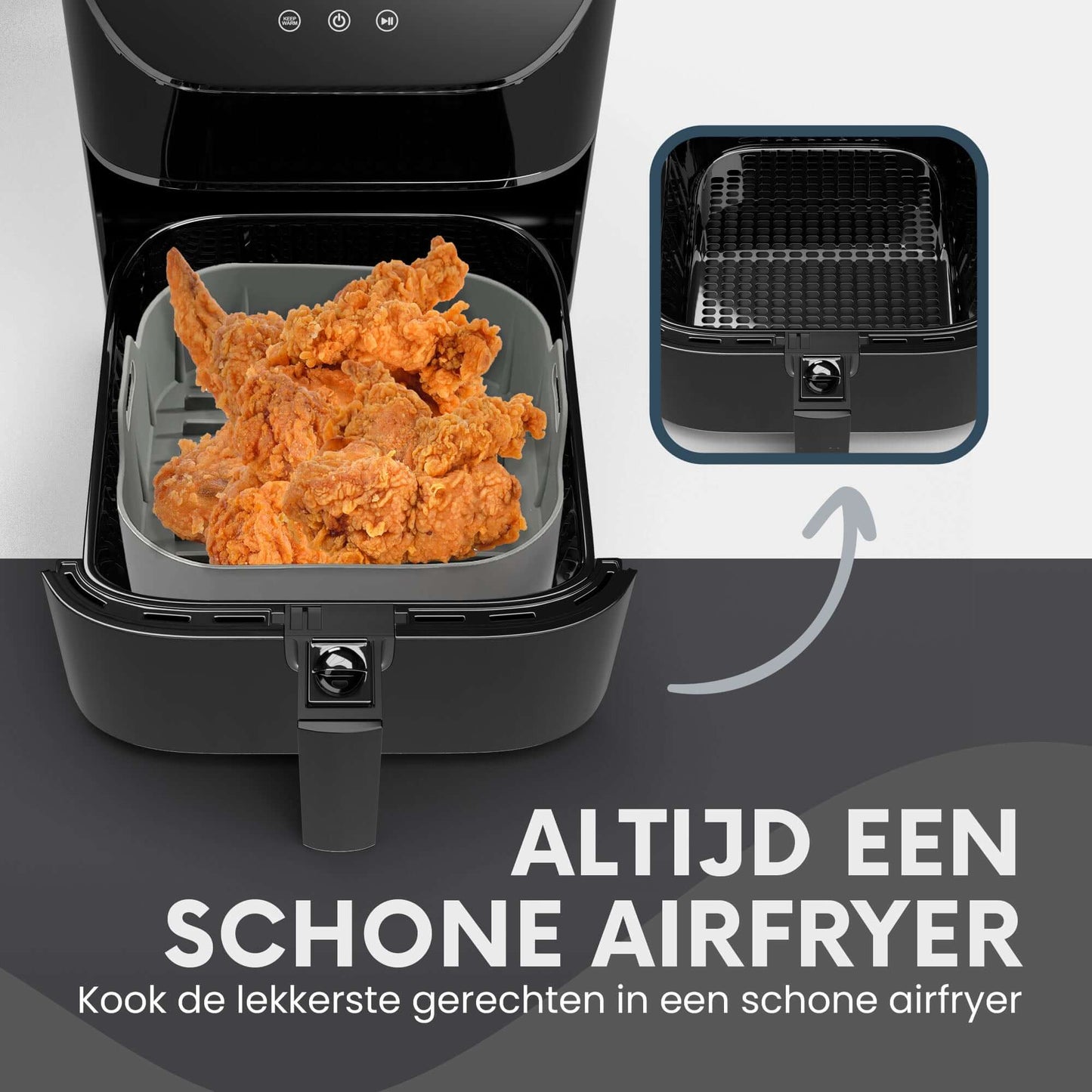 Airfryer siliconen bakje