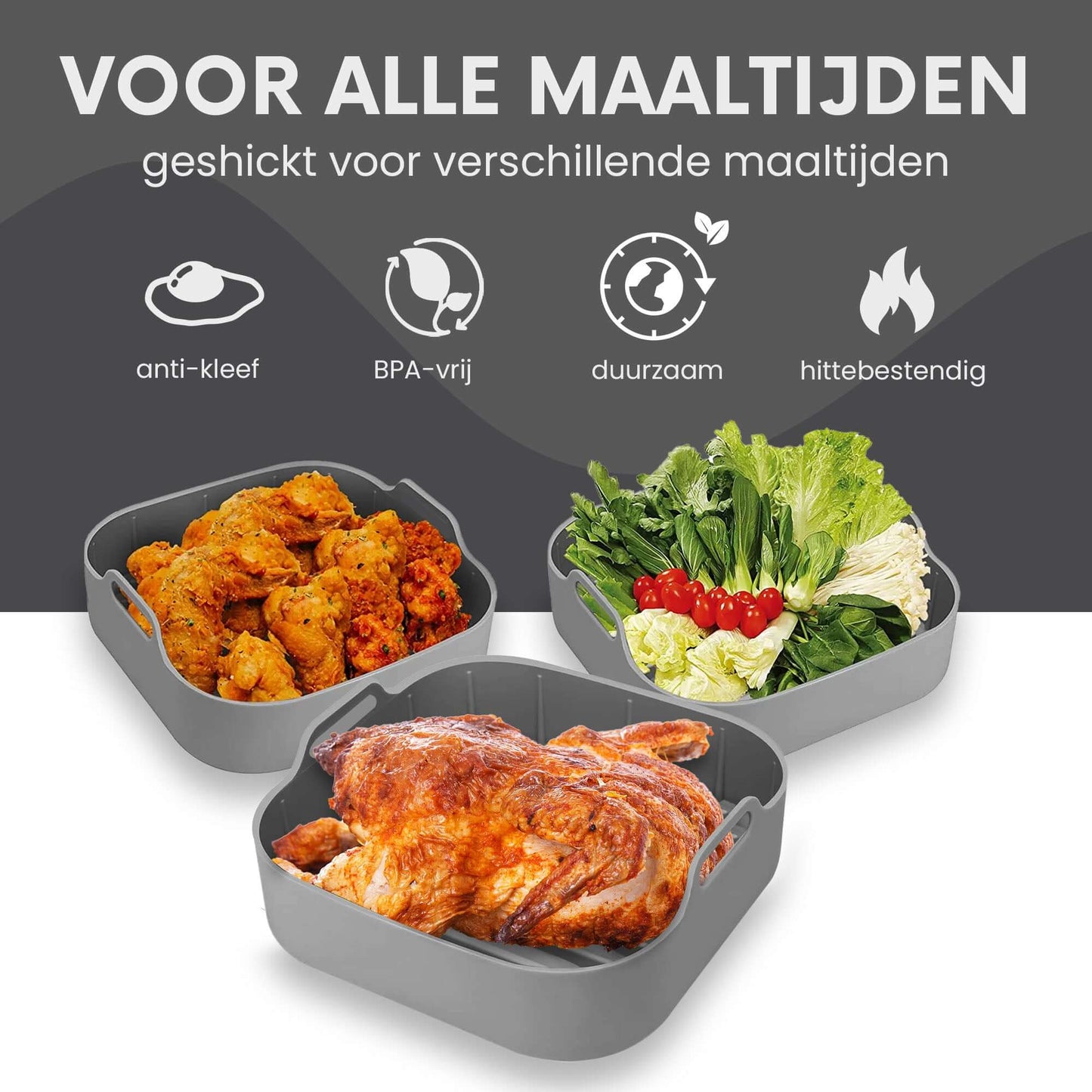 Airfryer siliconen bakje